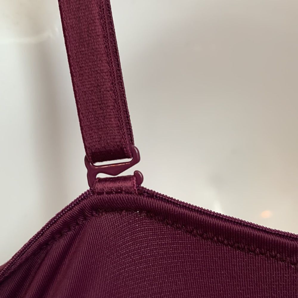 Victoria’s Secret PINK Wear Everywhere Super Push-Up Bra 34B Burgundy - Picture 7 of 12